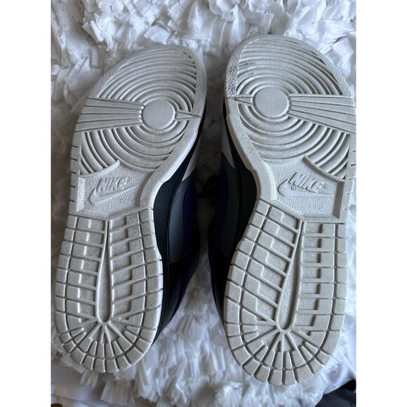 Nike Low Dunk Gray Black Purple Leather Sneakers Size 9 Lace Up Casual Custom main image 7